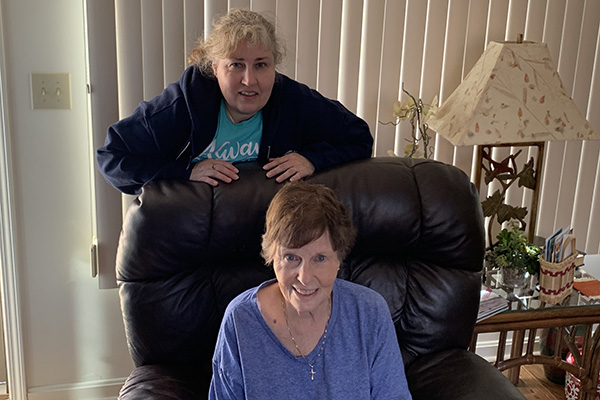 image_50438657 – Carla White – 600×400 Photo of Carla White sitting in recliner chair at home