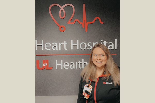 Erin Hinkle, RN, BSN, has been with UofL Health – Heart Hospital for a year and a half. While with Heart Hospital, Erin has worked on the VAD and heart transplant floor (5 Towers) and has been a registered nurse, relief charge nurse and preceptor.